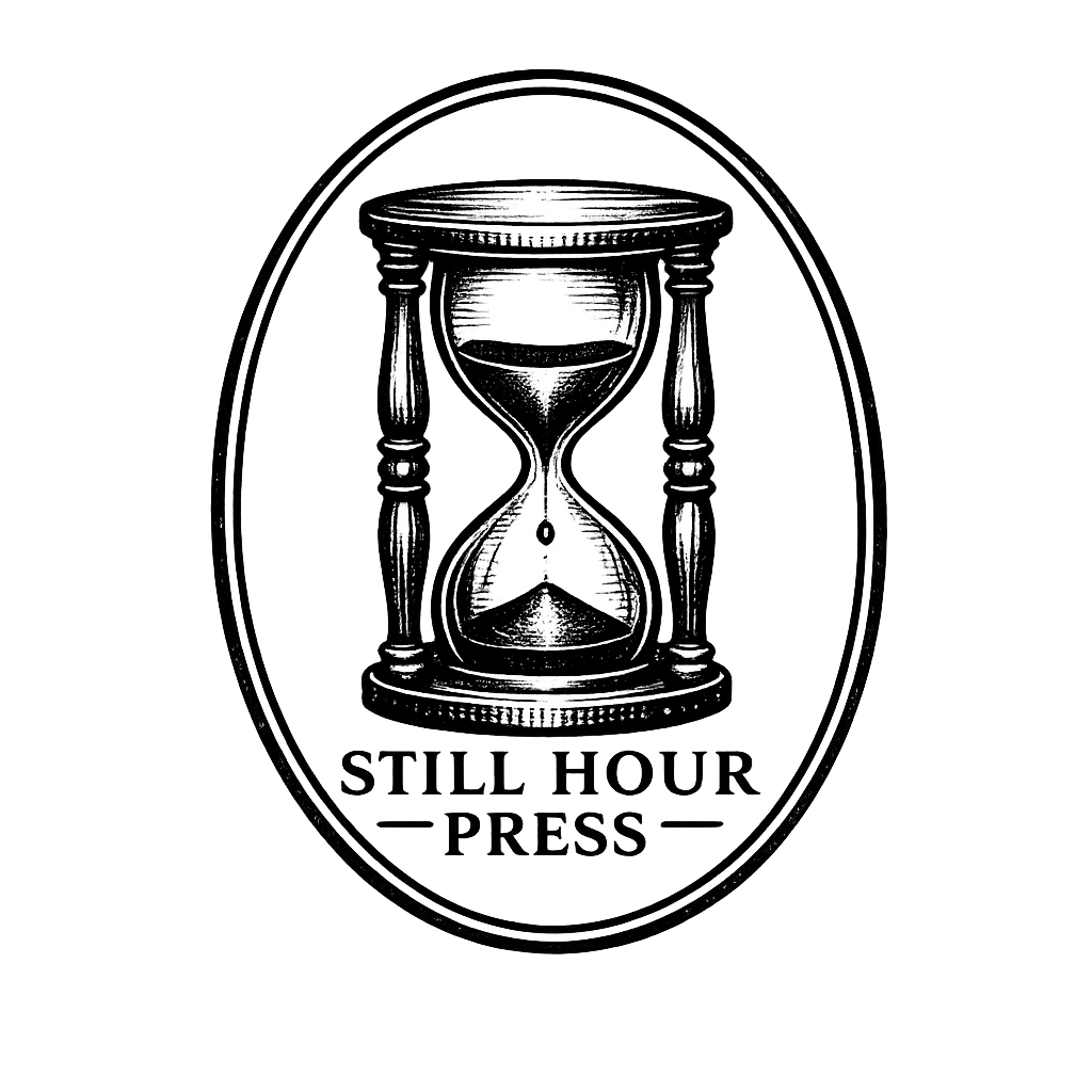 Still Hour Press hourglass logo